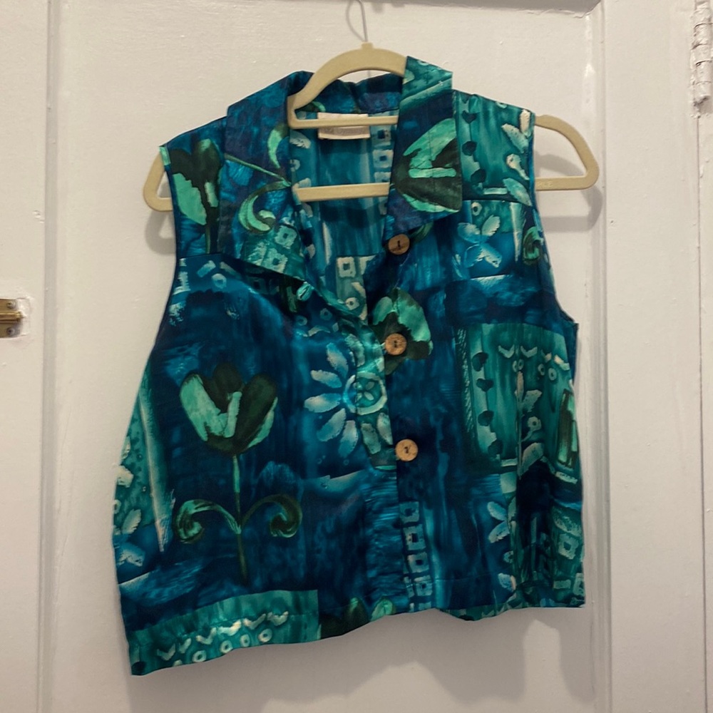 Vintage button down vest